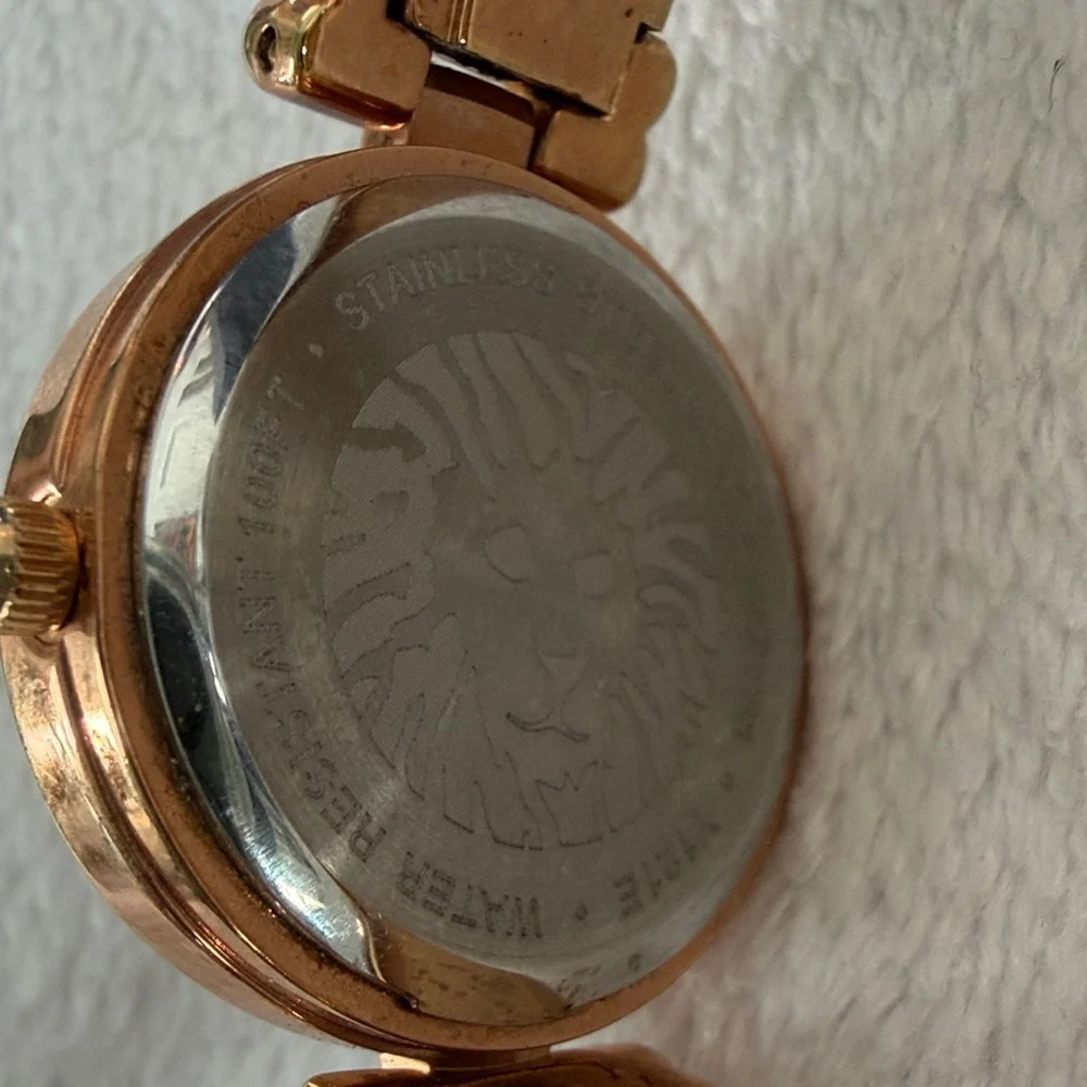 Anne Klein Gold Crystal-Embellished Women's Watch